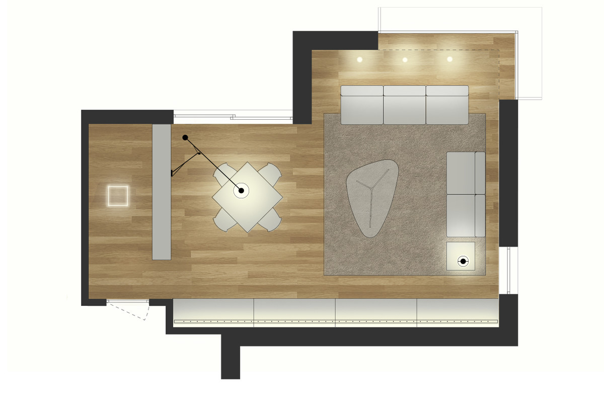immagine dell'ambito: In base all’esposizione e alla funzione dell’ambiente, mettiamo in equilibrio luce naturale e luce artificiale per valorizzare l’architettura e offrire il massimo comfort visivo e spaziale, creando la giusta atmosfera in tutte le zone di progetto con i giusti prodotti d'illuminazione.